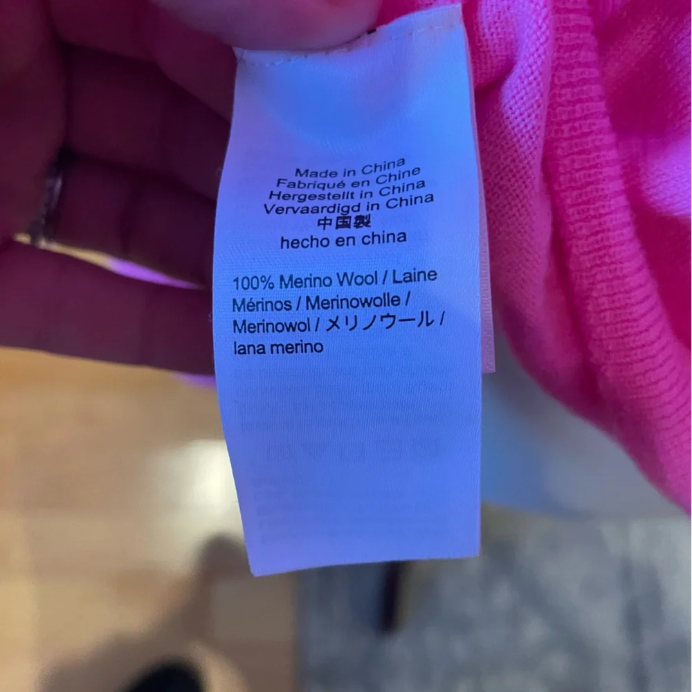 J. Crew Hot Pink Crew Neck Sweater